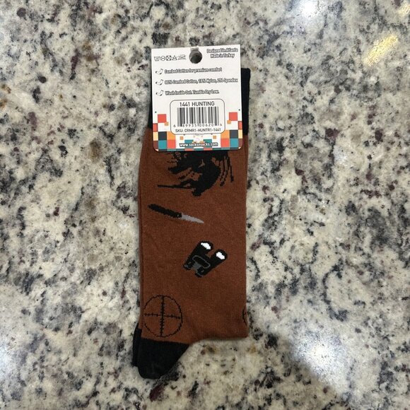 Socks n' Socks Hunting Socks Novelty Crew Hunter Gift Men's Crew - Picture 3 of 4